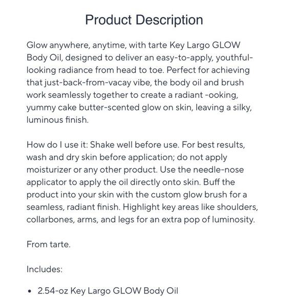 TARTE Key Largo Glow Bronzing Drops Sun-kissed Contour 2.54 oz with Brush - Picture 7 of 7